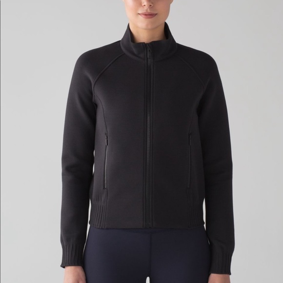lululemon athletica Jackets & Blazers - Lululemon NTS jacket size 4 black ruched waist details